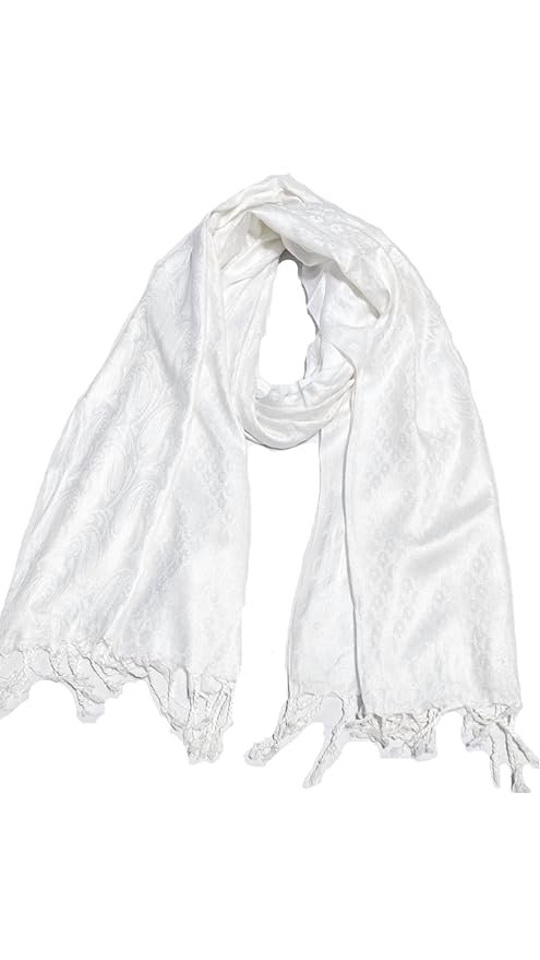 Women And Girl's Fancy Viscose Self Jaquard 3D Design Scarf, Stole