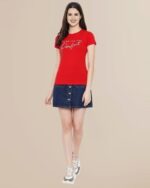 Women Typographic Print Regular Fit T-Shirt - Image 4